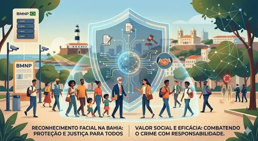 Uso de reconhecimento facial na segurança pública: na Bahia não é vigilância distópica; é filtro de justiça e valor social